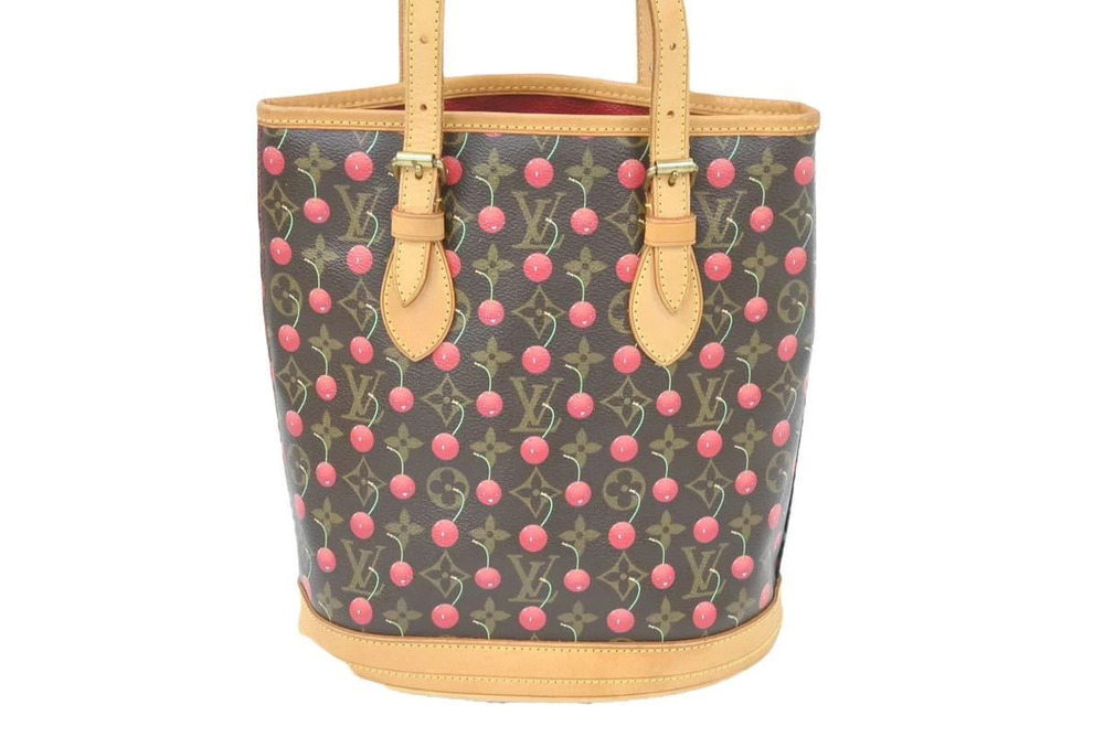 Louis Vuitton Murakami Cherry Mare Monogram Takashi by Bucket Brown